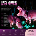 Bespoke Hippo Themed Lanterns | Professional Large-Scale Wildlife Event Lighting