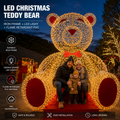 CommercialHoliday Lighting Solutions Interactive 3D LED Giant Bear | Hollow Frame Seating Photo Op Display