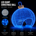 Commercial Holiday Lighting Solutions Walk-Through 3D LED Blue Christmas Ball | Premium Giant Festive Bauble Tunnel Landmark