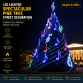 Commercial Holiday Lighting Solutions | 50M+ Master-Series Musical Note Motif Pine Landmark – FactoryDirect Architectural Grade Festive Decoration for City Decorations and Holiday Events