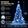 Commercial Holiday Lighting Solutions | 6M-50M+ Master-Series Giant Blue LED Orb Pine Landmark – FactoryDirect Architectural Grade Festive Display for Theme Parks and City Squares