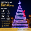 Commercial Holiday Lighting Solutions Spectacular Spiral LED Christmas Tree | Premium 6-50M+ Radiant Ribbon Matrix Luxury Conical Landmark Display