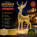 Commercial Holiday Lighting Solutions 3D LED Imperial Noble Stag | Premium Outdoor Standing Reindeer Display