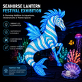 Bespoke Seahorse Lanterns | Professional Aquatic Festival & Oceanarium Exhibit Lighting