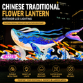Chinese Traditional Flower & Animal Lanterns | Bespoke Illuminated Installations for Festivals, Landscapes, & Events
