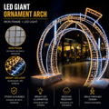 Commercial Holiday Lighting Solutions Walk-Through 3D LED Ornament Arch | Premium Giant Festive Bauble Gateway Landmark