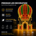 Globo aerostático gigante LED comercial para exteriores, iluminación navideña mayorista - Soluciones de iluminación navideña comercial para centros comerciales, parques temáticos y eventos