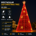 Commercial Holiday Lighting Solutions | Master-Series Giant Red Motif Tree for Holiday Events