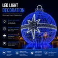 Commercial Holiday Lighting Solutions 3D LED Giant Bauble Ornament | Premium Outdoor Sphere Motif Landmark