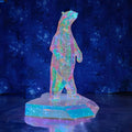 Modern Iridescent Geometric 3D LED Polar Bear & Iceberg Winter Theme Motif Lights - Commercial Holiday Lighting Solutions for Shopping Malls, Theme Parks, Christmas Plazas & Winter Landscapes