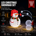 Commercial Holiday Lighting Solutions 3D LED Interactive Snowball Fight Snowman | Dynamic Winter Light Motif Display