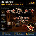 Commercial Holiday Lighting Solutions Giant LED Cross-Street Motif | Premium 10-Meter Herald Angel Canopy Sky Festival Over-the-Road Architectural Garland Illumination