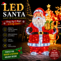 Commercial Holiday Lighting Solutions 3D LED Santa Claus Silk Lantern | Large Scale Festival Motif Display