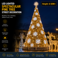 Commercial Holiday Lighting Solutions | 50M+ Master-Series Giant Golden Snowflake Lattice Landmark – FactoryDirect Architectural Grade Festive Decoration for City Decorations and Holiday Events