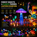 Bespoke Forest Insects & Plants Themed Lanterns | Professional Nature-Inspired Exhibit Displays
