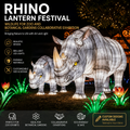 Bespoke Rhino Lanterns | Professional Wildlife Displays for Zoo & Botanical Exhibitions