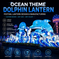 Bespoke Ocean-Theme Dolphin Lanterns | Professional Illuminated Aquatic Displays