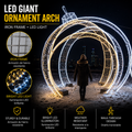 Commercial Holiday Lighting Solutions Walk-Through 3D LED Festoon Gateway | Premium Giant Bauble Archway Landmark