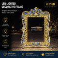 Commercial Holiday Lighting Solutions Giant 3D LED Decorative Frame | Premium 2.5-Meter Baroque Royal Plaza Interactive Walk-Through Photo-Op Landmark