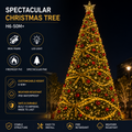Commercial Holiday Lighting Solutions Spectacular Giant Pine Tree | Premium 6-50M+ LED Golden Ribbon Matrix Luxury Conical Christmas Tree Landmark Display