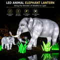 Bespoke LED Elephant Lanterns | Professional Wildlife Displays for Immersive Exhibits