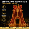 3m 4m 5m Commercial Walk-Through Christmas Bell | Giant Outdoor 3D Holiday Pavilion Light for City Holiday Displays