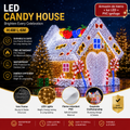 Commercial Holiday Lighting Solutions Giant 3D LED Decorative Candy House | Premium 6-Meter Sweet Candy Cane Express Plaza Children Interactive Landmark