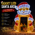 CommercialHolidayLightingSolutions 3D LED Santa Claus Photo Frame | Interactive Festive Motif Bench Display