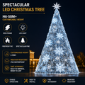 Commercial Holiday Lighting Solutions | Master-Series Giant Snowflake Lattice Tower for City Decorations
