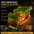 CommercialHoliday Lighting Solutions 3D LED Santa Sleigh | Premium Outdoor Interactive Motif Display
