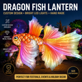 Dragon Fish Lantern Display | Bespoke Large-Scale Illuminated Art for Festival Decorations, Cultural Exhibitions, and Commercial Event Landscapes