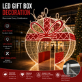 Commercial Holiday Lighting Solutions 3D LED Walk-Through Ornament Arch | Premium Christmas Bauble Present Gateway