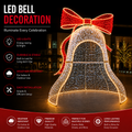 Commercial Holiday Lighting Solutions 3D LED Walk-Through Christmas Bell | Premium Oversized Holiday Archway Motif