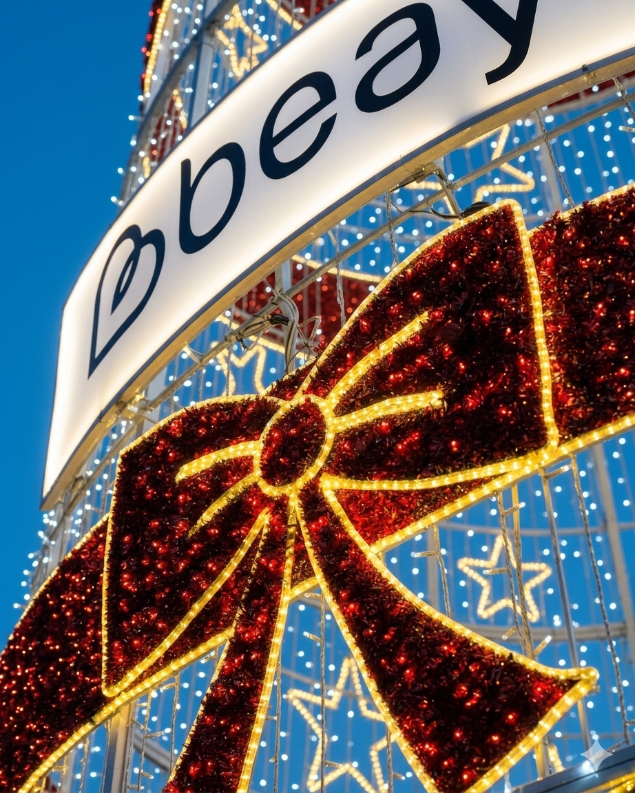Árbol de Navidad LED gigante para exteriores profesional de 6 m (20 pies) / 10 m (33 pies) / 15 m (50 pies): Árbol con motivo de estructura transitable y personalizable para plazas comerciales y centros comerciales