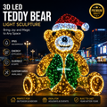 CommercialHolidayLightingSolutions 3D LED Christmas Bear | Large Festive Motif Light Display