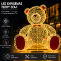 Commercial Holiday Lighting Solutions Walk-Through 3D LED Giant Bear | Hollow Frame Photo Op Display