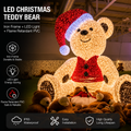 Commercial Holiday LightingSolutions Giant 3D LED Christmas Bear | Santa Hat Commercial Motif Display