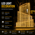 Commercial Holiday Lighting Solutions 3D LED Spiral Ribbon Tower | Premium Outdoor Giant Dynamic Light Cascade
