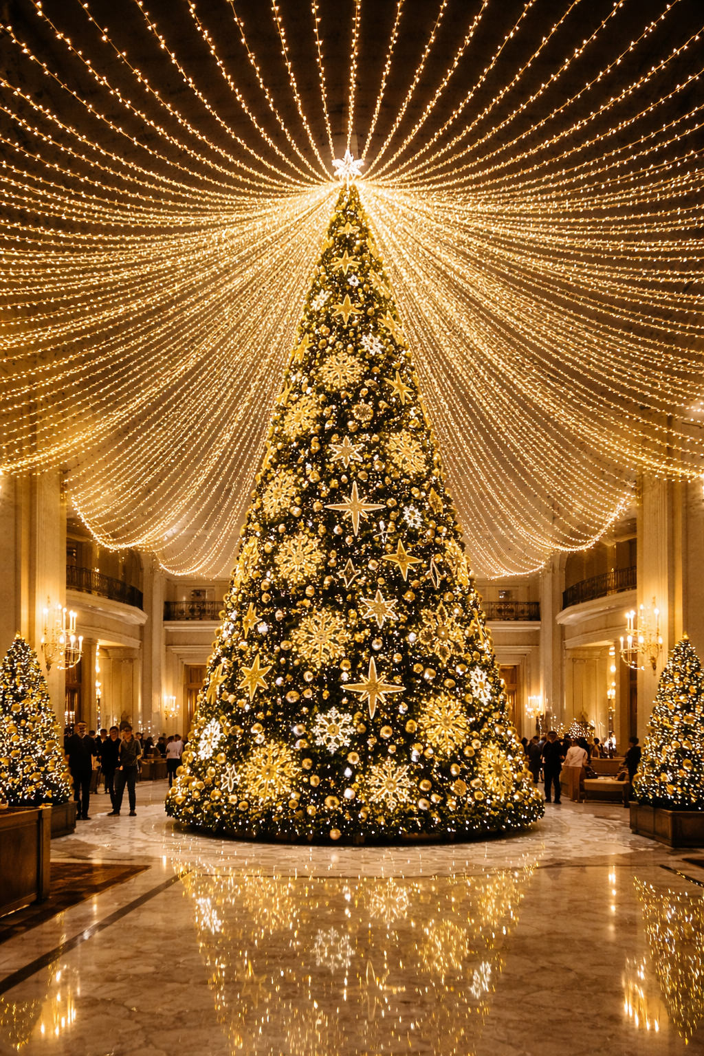 6m 10m 15m Commercial Large Outdoor Giant Sky Canopy Christmas Tree - Commercial Holiday Lighting Solutions for Shopping Malls, City Decorations, Theme Parks & Holiday Events