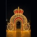 Commercial LED Cinderella Carriage for Outdoor Decor (Available in 3m/10ft, 4m/13ft, 5m/17ft)