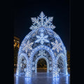 Giant Outdoor LED Snowflake Dome 3D Motif Light (3m/10ft, 4m/13ft, 5m/17ft)