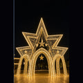 5M outdoor walk-through star pavilion for municipal lighting projects.
