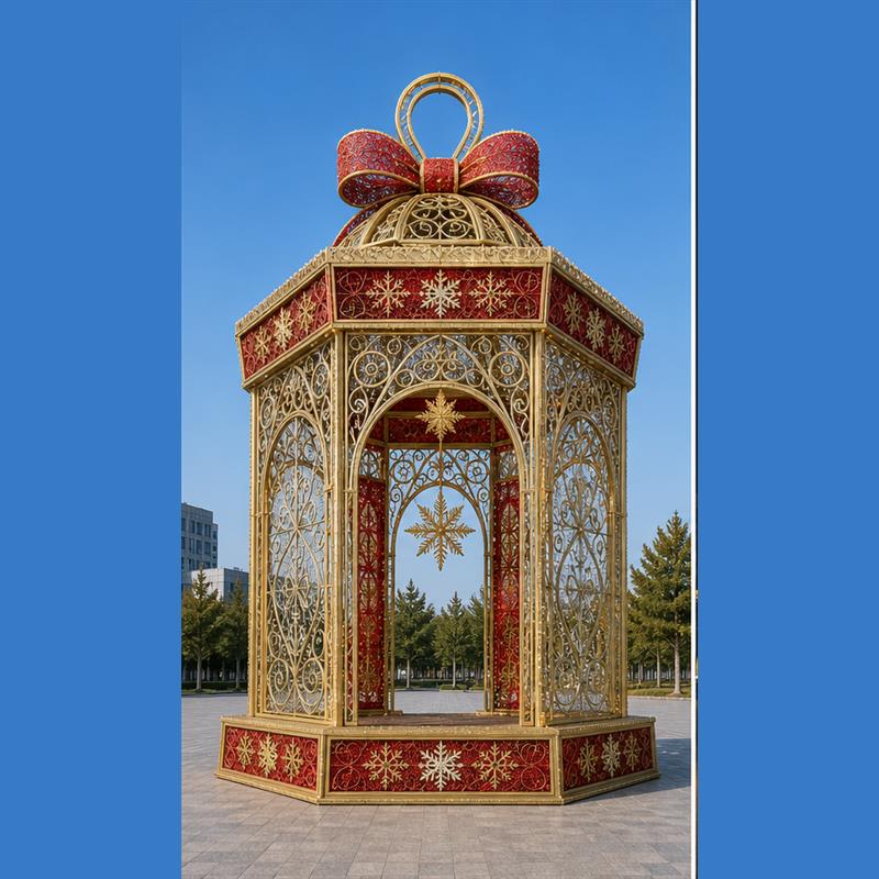 Cenador LED Gigante Comercial Mayorista para Exteriores - Soluciones de Iluminación Navideña Comercial para Centros Comerciales, Parques Temáticos y Eventos