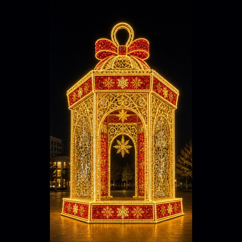 Cenador LED Gigante Comercial Mayorista para Exteriores - Soluciones de Iluminación Navideña Comercial para Centros Comerciales, Parques Temáticos y Eventos