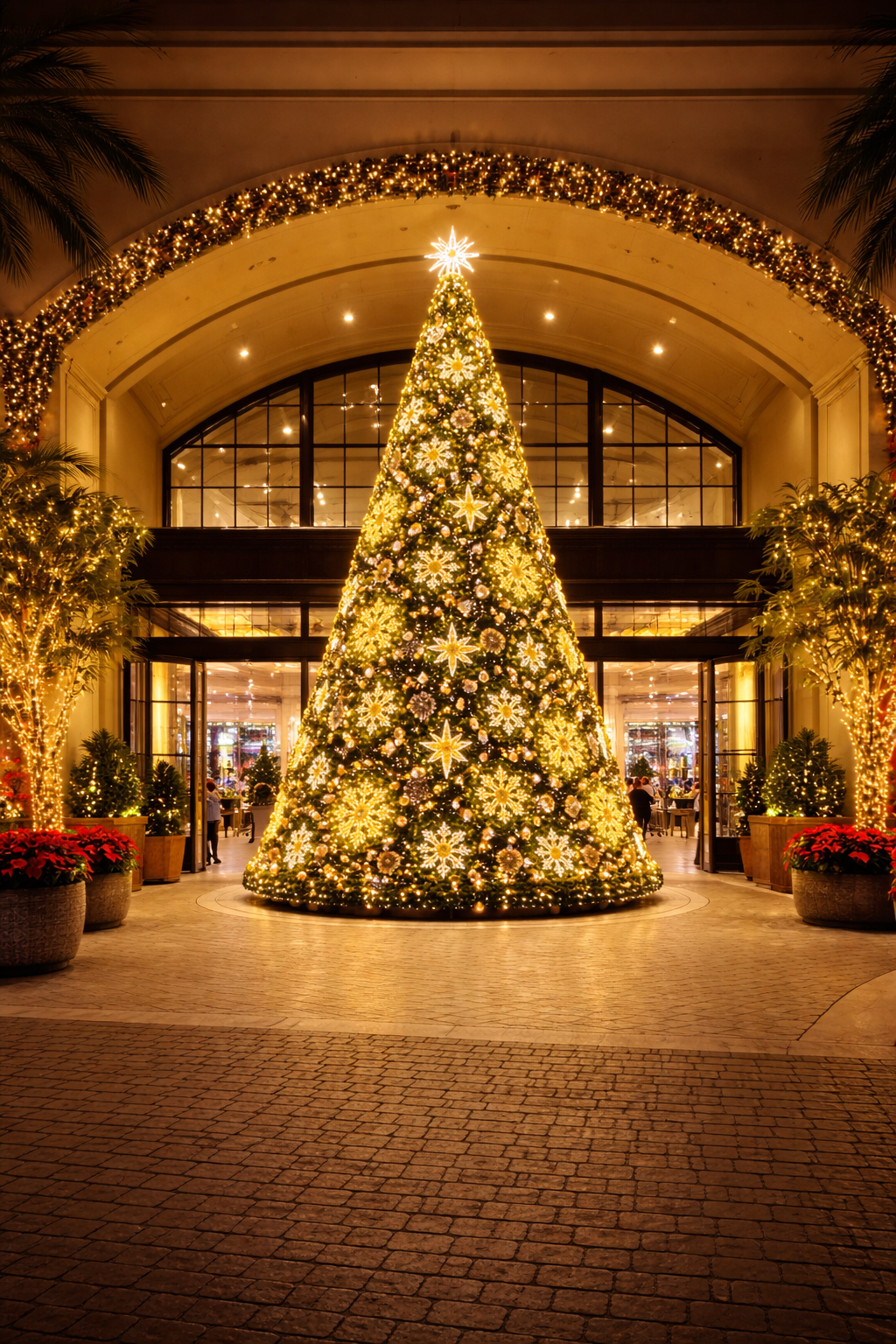 6m 10m 15m Commercial Large Outdoor Giant Sky Canopy Christmas Tree - Commercial Holiday Lighting Solutions for Shopping Malls, City Decorations, Theme Parks & Holiday Events